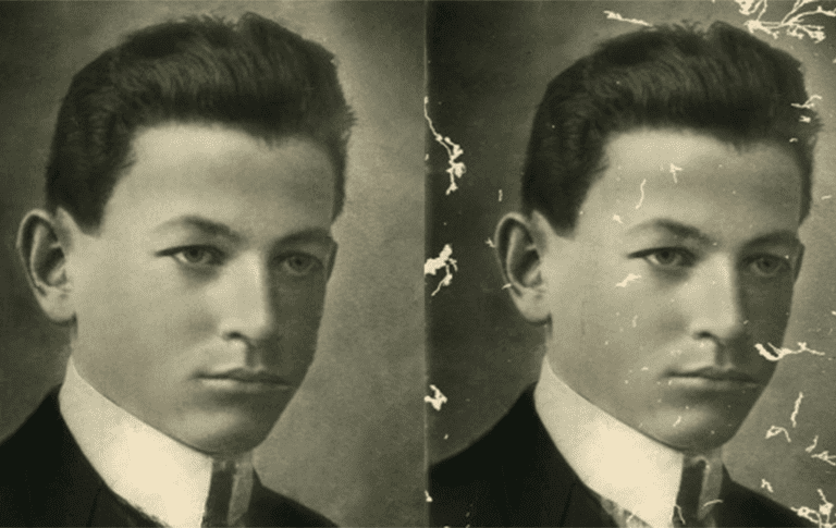 הצגת עריכת תמונה בפוטושופ בסגנון לפני ואחרי