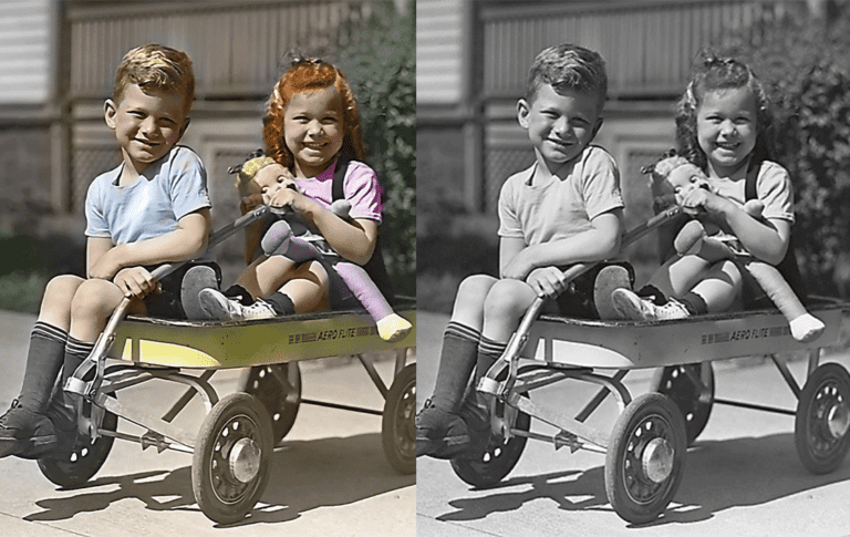 הצגת עריכת תמונה בפוטושופ בסגנון לפני ואחרי